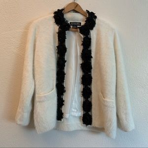 Vintage angora cardigan
